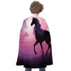 BVNMT Fantasy Purple Horse Printed Cape Unisex Adult Costume - One Size Fits Most (1 Count) - Ideal for Cosplay, Parties, And More view 1