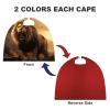 BVNMT Angry Roaring Lion Printed Cape Unisex Adult Costume - One Size Fits Most (1 Count) - Ideal for Cosplay, Parties, And More view 3