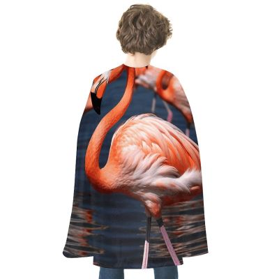 BVNMT Flamingo Printed Cape Unisex Adult Costume - One Size Fits Most (1 Count) - Ideal for Cosplay, Parties, And More