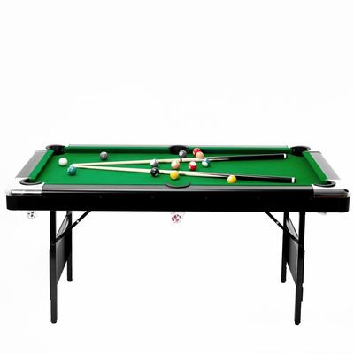 7FT Billiards Table, Portable Foldable Space-Saving Table, Pool Table,Billiard Table Set Includes Balls, Cues, Chalks and Brush, Perfect for Family Game Room,Adult Rrec Room Green Tablecloth