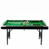 7FT Billiards Table, Portable Foldable Space-Saving Table, Pool Table,Billiard Table Set Includes Balls, Cues, Chalks and Brush, Perfect for Family Game Room,Adult Rrec Room Green Tablecloth