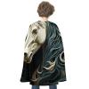 BVNMT Horse Pattern Printed Cape Unisex Adult Costume - One Size Fits Most (1 Count) - Ideal for Cosplay, Parties, And More view 1