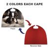 Cute Boston Terrier Printed Cape Unisex Adult Costume - One Size Fits Most (1 Count) - Ideal for Cosplay, Parties, And More view 3