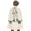 BVNMT Skateboard Sketch Printed Cape Unisex Adult Costume - One Size Fits Most (1 Count) - Ideal for Cosplay, Parties, And More view 1