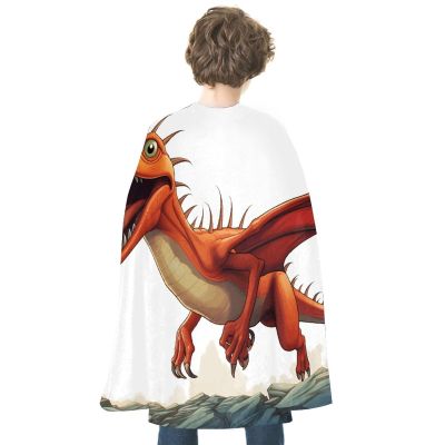 BVNMT Pterodactyl Dinosaur Printed Cape Unisex Adult Costume - One Size Fits Most (1 Count) - Ideal for Cosplay, Parties, And More