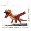 BVNMT Pterodactyl Dinosaur Printed Cape Unisex Adult Costume - One Size Fits Most (1 Count) - Ideal for Cosplay, Parties, And More view 2