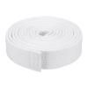 PATIKIL Taekwondo Colored Ranking Belt 1.6" x9.8Ft 3 m, Polyester Martial Arts Judo Karate Belt for Coach Teaching Practice, White view 1