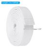 PATIKIL Taekwondo Colored Ranking Belt 1.6" x9.8Ft 3 m, Polyester Martial Arts Judo Karate Belt for Coach Teaching Practice, White view 2