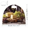 BVNMT White Wine Cheese Cake Grapes Printed Cape Unisex Adult Costume - One Size Fits Most (1 Count) - Ideal for Cosplay, Parties, And More view 2