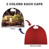 BVNMT White Wine Cheese Cake Grapes Printed Cape Unisex Adult Costume - One Size Fits Most (1 Count) - Ideal for Cosplay, Parties, And More view 3