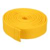 PATIKIL Taekwondo Colored Ranking Belt 1.6" x9.8Ft 3 m, Polyester Martial Arts Judo Karate Belt for Coach Teaching Practice, Yellow view 1