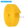PATIKIL Taekwondo Colored Ranking Belt 1.6" x9.8Ft 3 m, Polyester Martial Arts Judo Karate Belt for Coach Teaching Practice, Yellow view 2