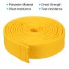 PATIKIL Taekwondo Colored Ranking Belt 1.6" x9.8Ft 3 m, Polyester Martial Arts Judo Karate Belt for Coach Teaching Practice, Yellow view 3