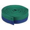 PATIKIL Taekwondo Colored Ranking Belt 1.6" x9.8Ft 3 m, Polyester Martial Arts Judo Karate Belt for Coach Teaching Practice, Green&Blue view 1