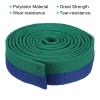 PATIKIL Taekwondo Colored Ranking Belt 1.6" x9.8Ft 3 m, Polyester Martial Arts Judo Karate Belt for Coach Teaching Practice, Green&Blue view 3