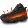 Heated Sneakers - Foot Warmer for Men & Women, Electric Heating Shoes with 4000mAh Battery, Anti-Slip Snow Trail Shoes 3 Heating Levels, Rechargeable Hiking Shoes Winter Outdoor Unisex (Black, 7.5) view 1