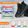 Heated Sneakers - Foot Warmer for Men & Women, Electric Heating Shoes with 4000mAh Battery, Anti-Slip Snow Trail Shoes 3 Heating Levels, Rechargeable Hiking Shoes Winter Outdoor Unisex (Black, 7.5) view 2