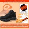 Heated Sneakers - Foot Warmer for Men & Women, Electric Heating Shoes with 4000mAh Battery, Anti-Slip Snow Trail Shoes 3 Heating Levels, Rechargeable Hiking Shoes Winter Outdoor Unisex (Black, 7.5) view 3
