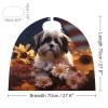 BVNMT Shih Tzu Dog And Flowers Printed Cape Unisex Adult Costume - One Size Fits Most (1 Count) - Ideal for Cosplay, Parties, And More view 2
