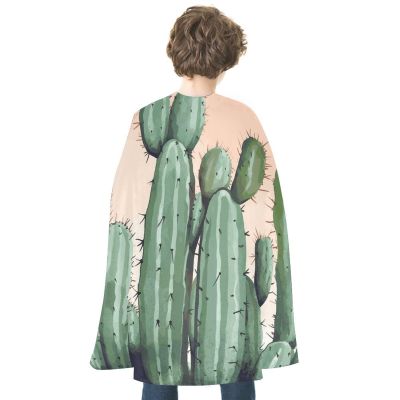 BVNMT Watercolor Green Printed Cape Unisex Adult Costume - One Size Fits Most (1 Count) - Ideal for Cosplay, Parties, And More