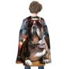 BVNMT French Bulldog Wearing Sunglasses Printed Cape Unisex Adult Costume - One Size Fits Most (1 Count) - Ideal for Cosplay, Parties, And More view 1