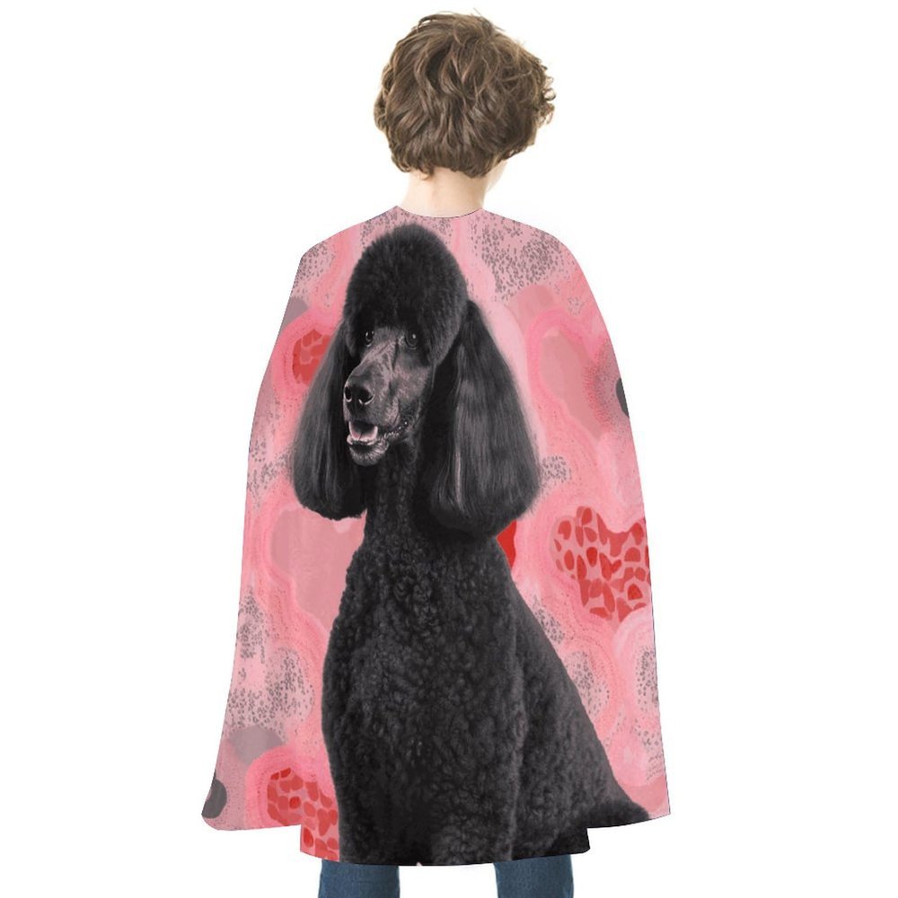 BVNMT Pink Poodles Dogs Printed Cape Unisex Adult Costume - One Size Fits Most (1 Count) - Ideal for Cosplay, Parties, And More