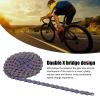 11 Speed 116 Link Chain, High Abrasion, Lightweight Design Smooth Shifting Rainbow Color 2 Link Connector for Mountain Road Bikes with 40 Manganese Steel Material view 4
