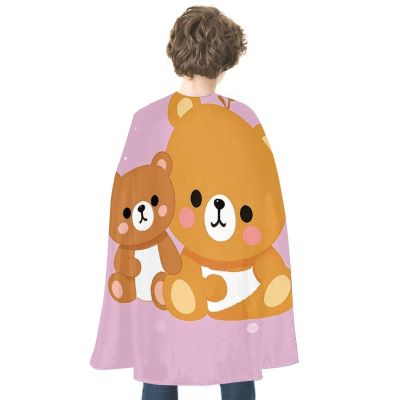 BVNMT Cute Bear Printed Cape Unisex Adult Costume - One Size Fits Most (1 Count) - Ideal for Cosplay, Parties, And More