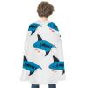 BVNMT Shark Pattern Set Printed Cape Unisex Adult Costume - One Size Fits Most (1 Count) - Ideal for Cosplay, Parties, And More view 1