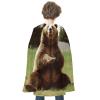 BVNMT Hi Bear Sit on The Lawn Printed Cape Unisex Adult Costume - One Size Fits Most (1 Count) - Ideal for Cosplay, Parties, And More view 1