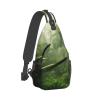 Dwrepo Sling Bag for Women Men Crossbody Bag Tropical Rainforest Chest Bag Hiking Daypack Fanny Pack Sling Backpack view 2