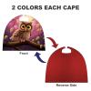 BVNMT Owl_77869786 Printed Cape Unisex Adult Costume - One Size Fits Most (1 Count) - Ideal for Cosplay, Parties, And More view 3