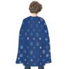 BVNMT Navy Blue Polka Dot Pattern Printed Cape Unisex Adult Costume - One Size Fits Most (1 Count) - Ideal for Cosplay, Parties, And More view 1