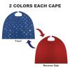BVNMT Navy Blue Polka Dot Pattern Printed Cape Unisex Adult Costume - One Size Fits Most (1 Count) - Ideal for Cosplay, Parties, And More view 3