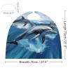 BVNMT Dolphins Printed Cape Unisex Adult Costume - One Size Fits Most (1 Count) - Ideal for Cosplay, Parties, And More view 2