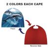 BVNMT Dolphins Printed Cape Unisex Adult Costume - One Size Fits Most (1 Count) - Ideal for Cosplay, Parties, And More view 3