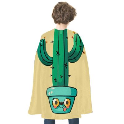 BVNMT Cacti Printed Cape Unisex Adult Costume - One Size Fits Most (1 Count) - Ideal for Cosplay, Parties, And More
