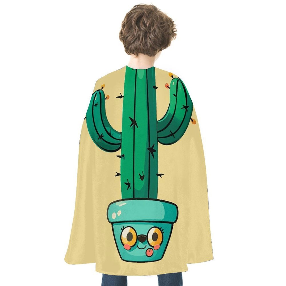 BVNMT Cacti Printed Cape Unisex Adult Costume - One Size Fits Most (1 Count) - Ideal for Cosplay, Parties, And More