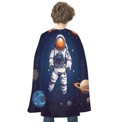 BVNMT Space Astronaut Printed Cape Unisex Adult Costume - One Size Fits Most (1 Count) - Ideal for Cosplay, Parties, And More