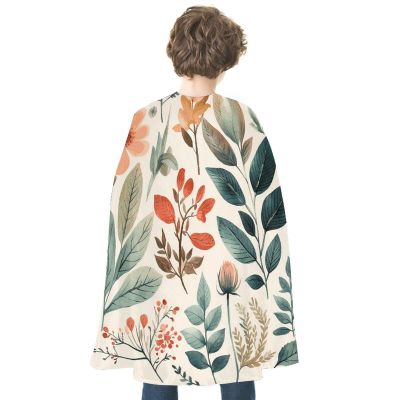 BVNMT Watercolor Flowers Printed Cape Unisex Adult Costume - One Size Fits Most (1 Count) - Ideal for Cosplay, Parties, And More