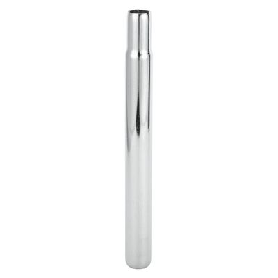 HOPESPANNER Universal 25.4x250mm Silver Tone Bike Seat Posts Durable Bike Saddle Post Seat Tube Steel 1 Pc