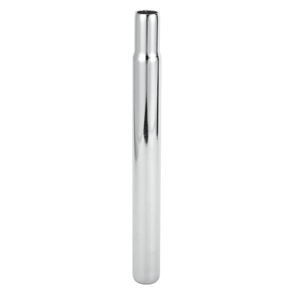 HOPESPANNER Universal 25.4x250mm Silver Tone Bike Seat Posts Durable Bike Saddle Post Seat Tube Steel 1 Pc