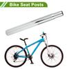 HOPESPANNER Universal 25.4x250mm Silver Tone Bike Seat Posts Durable Bike Saddle Post Seat Tube Steel 1 Pc view 3