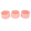 3Pcs Protective Silicone Boot, Slip Proof High Temperature Resistant Water Bottle Bottom Sleeve Pink view 1