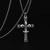 FFKAIVHSL Cross-Border European and American Skull Cross Necklace Tide Men and Women Street Personality Pendant Accessories Sweater Chain Manufacturers Wholesale view 2