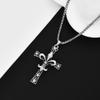 FFKAIVHSL Cross-Border European and American Skull Cross Necklace Tide Men and Women Street Personality Pendant Accessories Sweater Chain Manufacturers Wholesale view 4