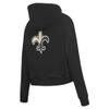 Pro Standard Women's Black New Orleans Saints Split Logo Full-Zip Hoodie view 3