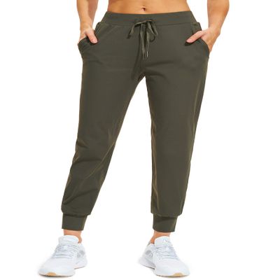 Libin Joggers for Women Tall/Regular/Petite Dance Sweatpants Athletic Workout Trousers Pants Tapered Casual Teacher Yoga Pants for Running Golf Work Cloths, Olive Green XS