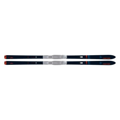 Fischer Traverse 78 Crown/Skin Xtralite Offtrack Cross Country Skis, Dark Blue/Flame, 189cm