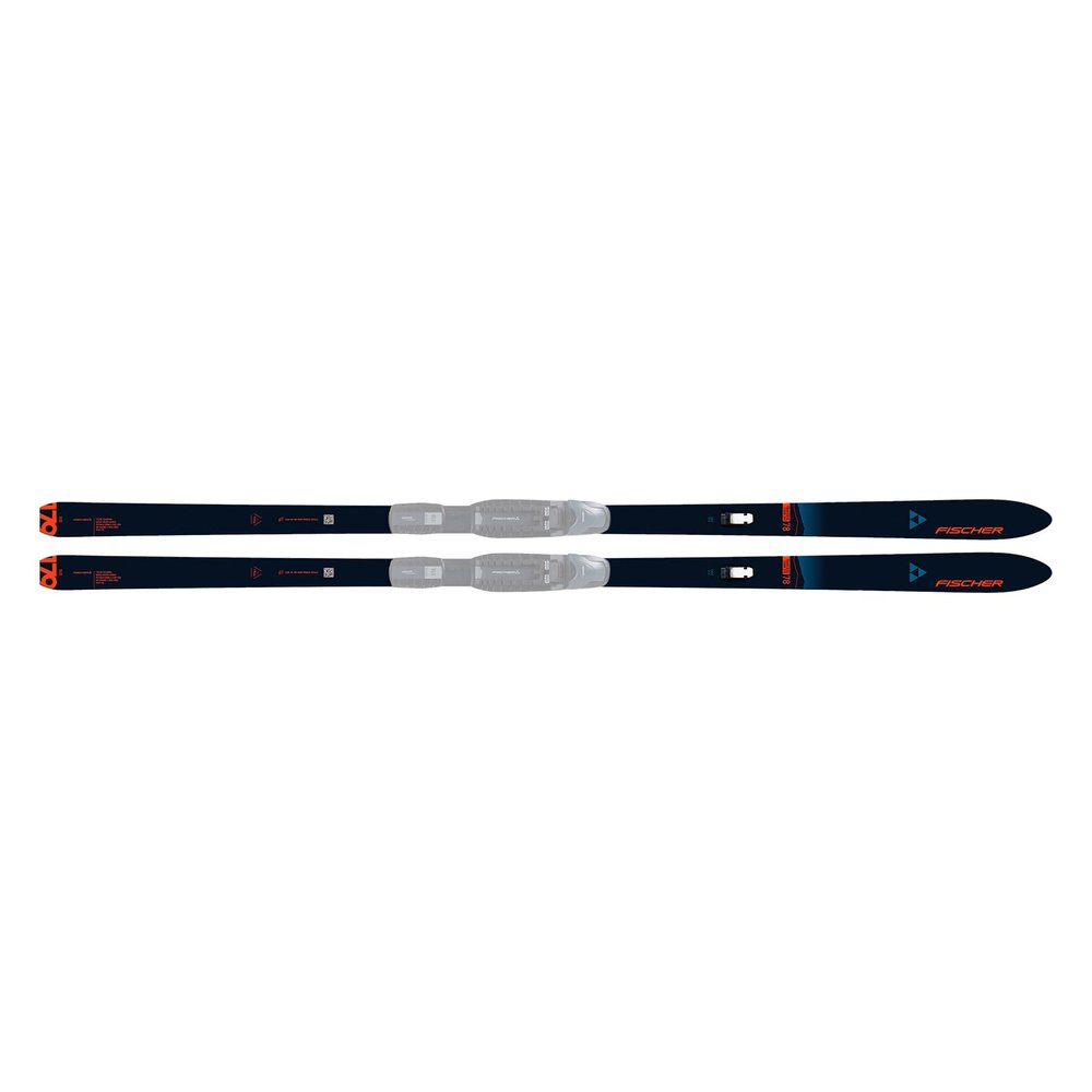 Fischer Traverse 78 Crown/Skin Xtralite Offtrack Cross Country Skis, Dark Blue/Flame, 189cm